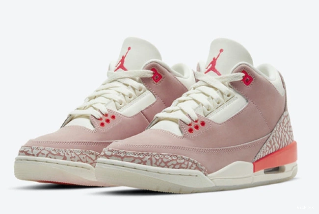Rep CK9246-600 Jordan (W) 3 Rust Retro Pink 0715